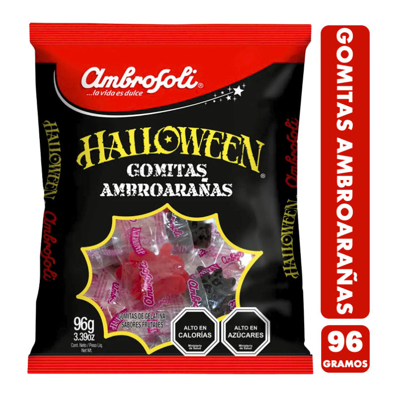 Dulces Para Halloween - Gomitas En Forma De Arañas (96 Gr)