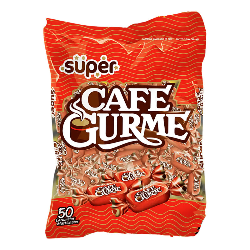 Caramelo Masticable De Café Gurme - Bolsa Con 50 Unidades