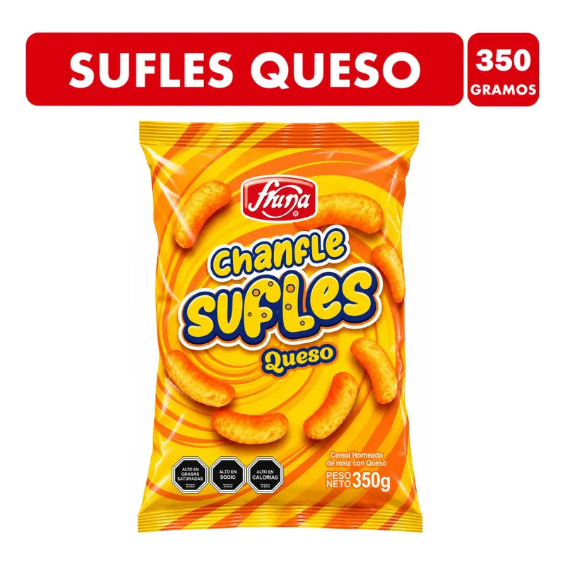 Sufles De Queso Chanfle Snack Salado (bolsa Grande 350g)