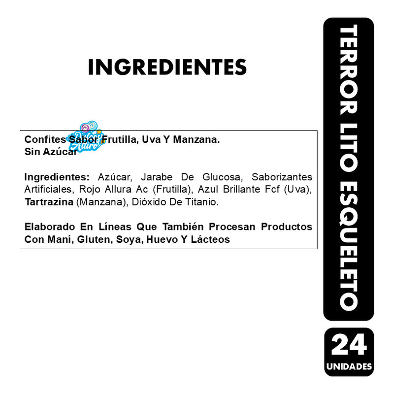 Dulces Para Halloween Paletas De Terror Candyclub (caja 24u)