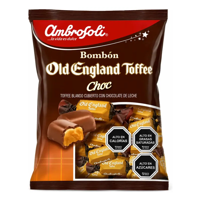 Old England Toffee Choc Chocolate Bolsa Con 50 Unidades
