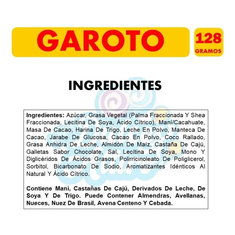Chocolates Garoto Bombones Surtidos Caja De 128 Gramos