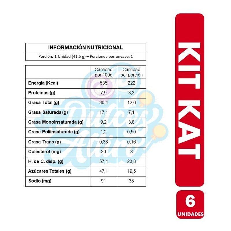Kitkat De Nestle - Chocolates (pack Con 6 Unidades)