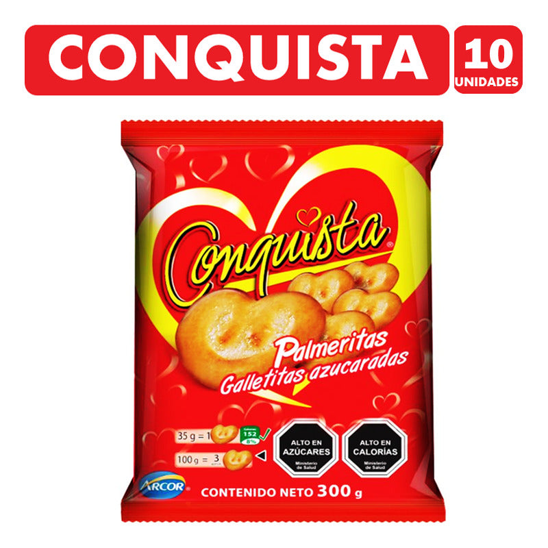 Galletas Conquista Para Colación De Arcor (pack Con 10uni)