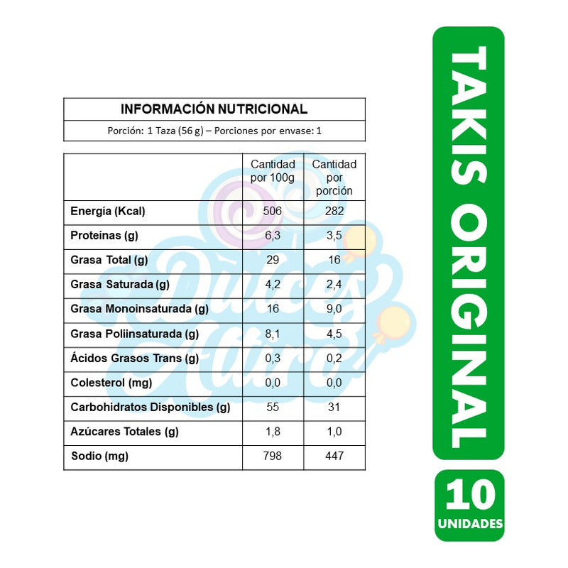Takis Envase Verde Original - Marca Ideal (pack Con 10 Uni)