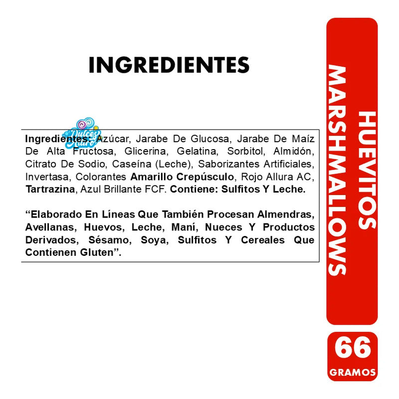 Marshmallows En Forma De Huevitos De Pascua Ambrosoli