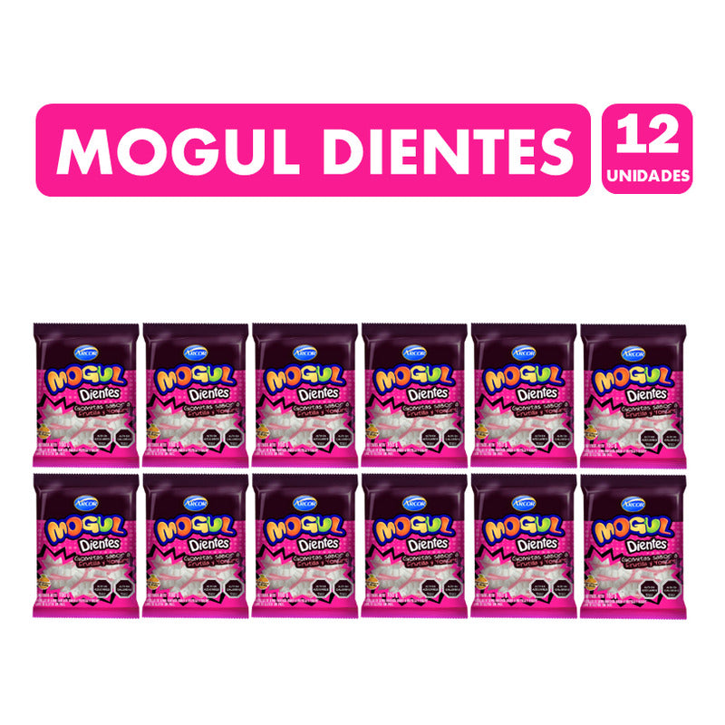Dulces Para Halloween - Gomitas Mogul Dientes (pack 12 Uni)
