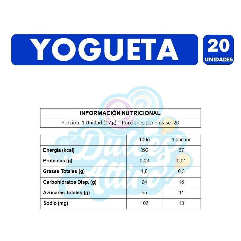 Yogueta Coyacs Surtidos Con Relleno Masticable(bolsa Con20u)