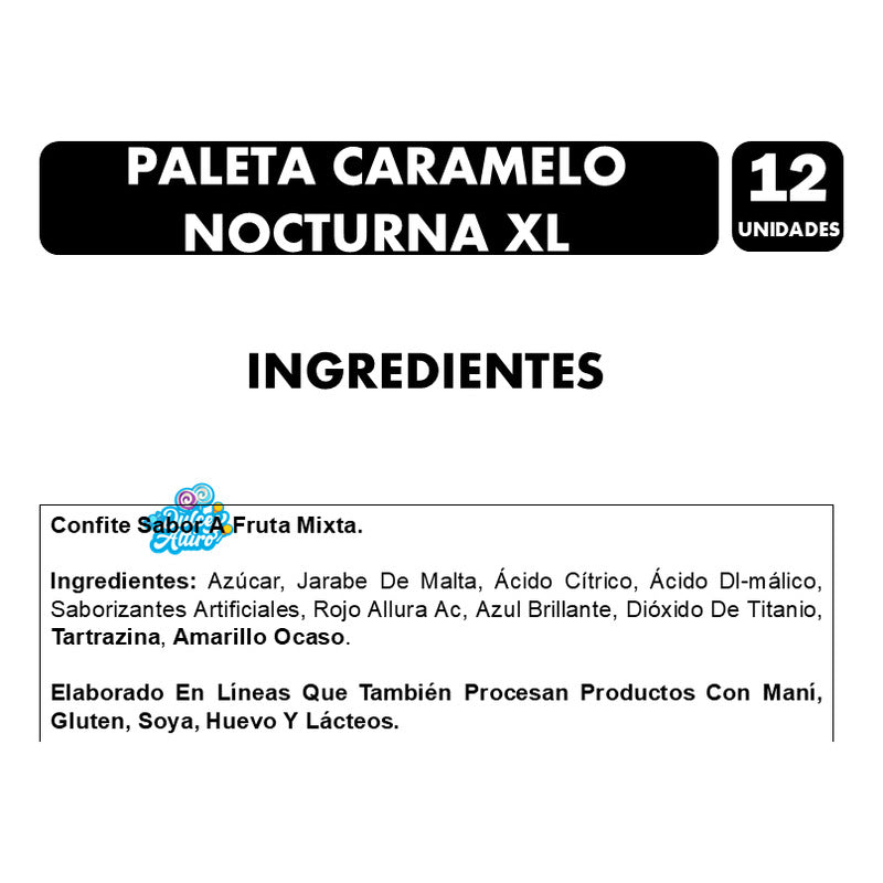 Paleta De Caramelo Xl Especial Halloween (caja 12 Uni)