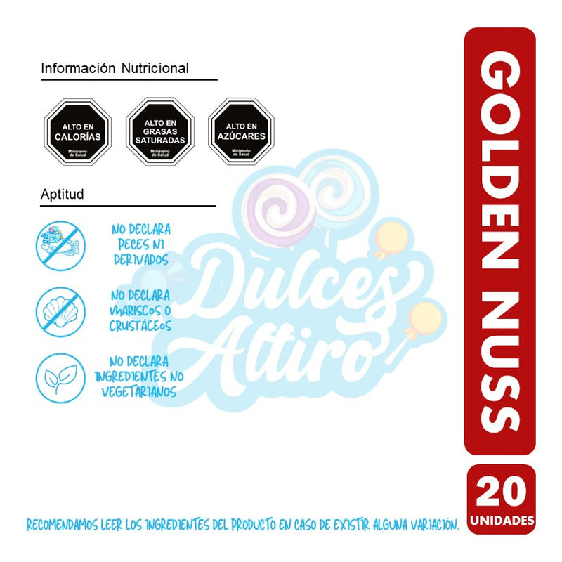 Display Chocolate Golden Nuss (display 20 Unidades)