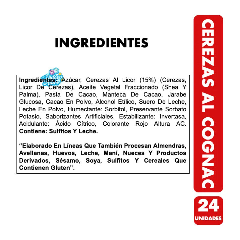 Bombones Cerezas Al Cognac De Ambrosoli (display 24 Uni)