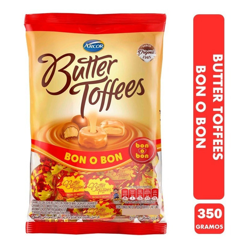 Caramelo Butter Toffes Bon O Bon - Bolsa Con 57 Unid Aprox.