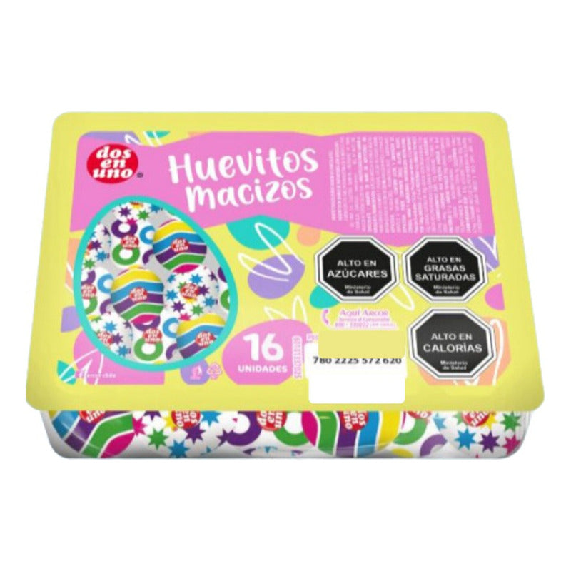 Huevitos De Chocolate Dos En Uno Macizos (caja Con 16un)
