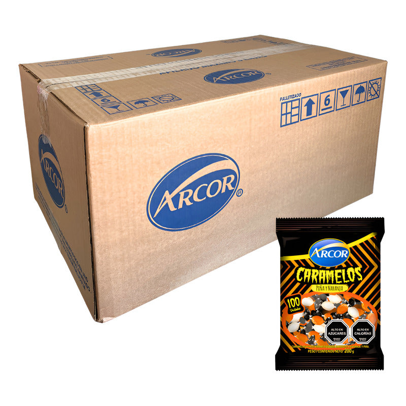 Dulces Para Halloween - Caramelos Piña Y Naranja (por Mayor)