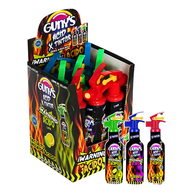 Dulces Ácidos Guny's X-tintor Sabores Surtidos (caja 9 Uni)