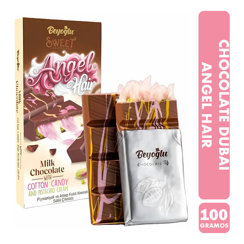 Tableta Dubai Viral Chocolate Angel Hair Pelo Angel (100 Gr)