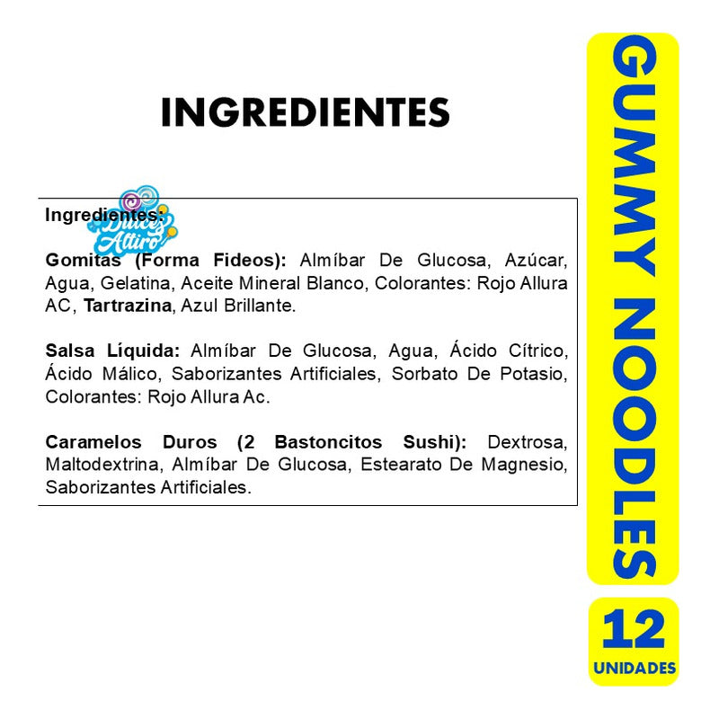 Maruchan De Gomitas - Gummy Noodles (caja Con 12 Unidades)
