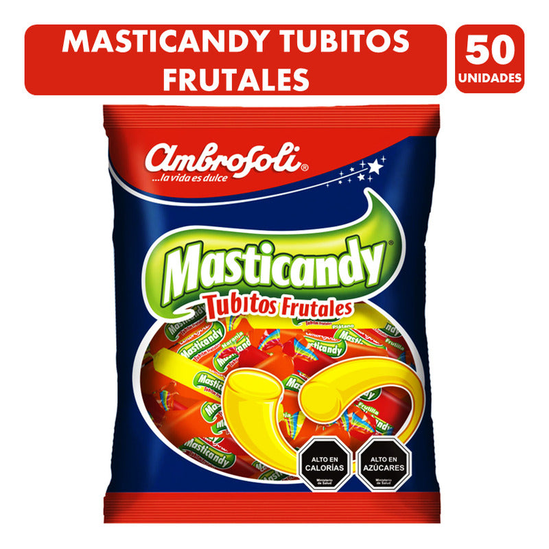 Masticandy Tubitos - Sabores Surtidos (bolsa Con 50 Un)