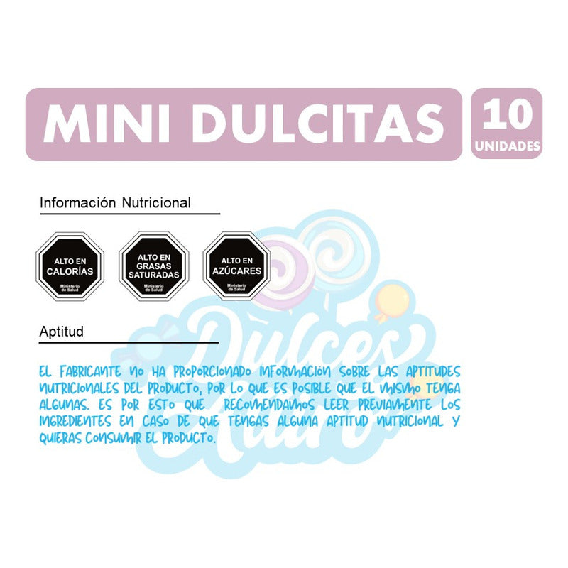 Galletas Para Colacion - Mini Dulcitas Costa (pack De 10 Un)