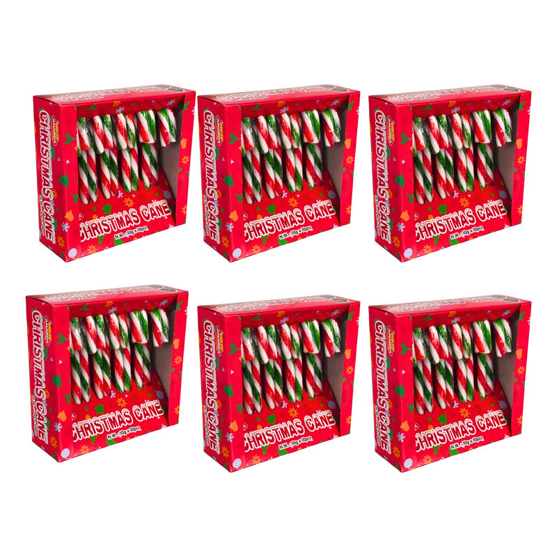 Bastones Dulces Especial Navidad - Pack Con 6 Display