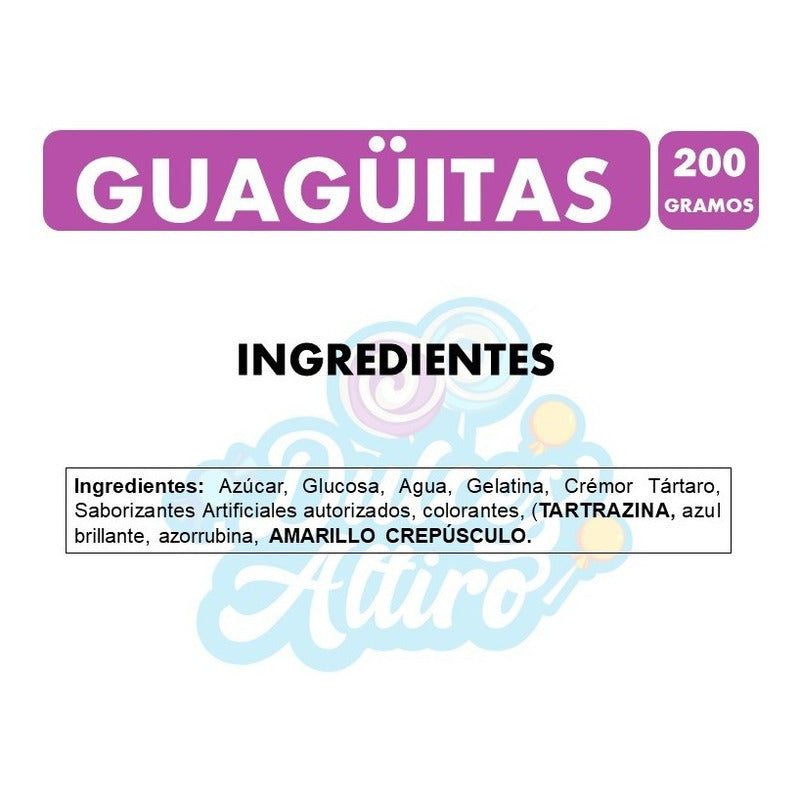 Guagüitas Frescas Marca Spak (bolsa De 200 Gramos)