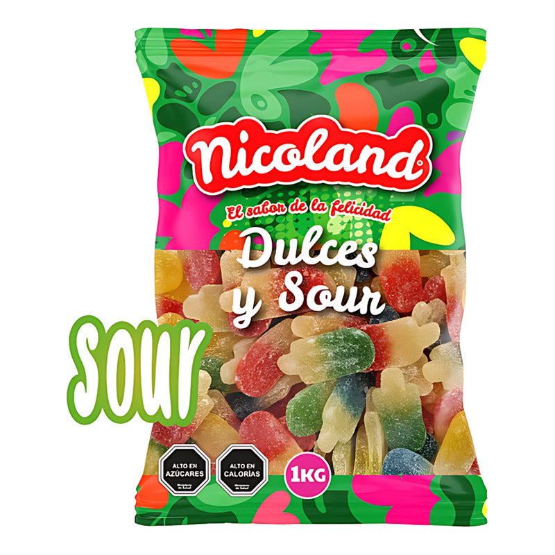 Gomitas En Forma De Paletas Acidas De Helado (bolsa De 1kg)