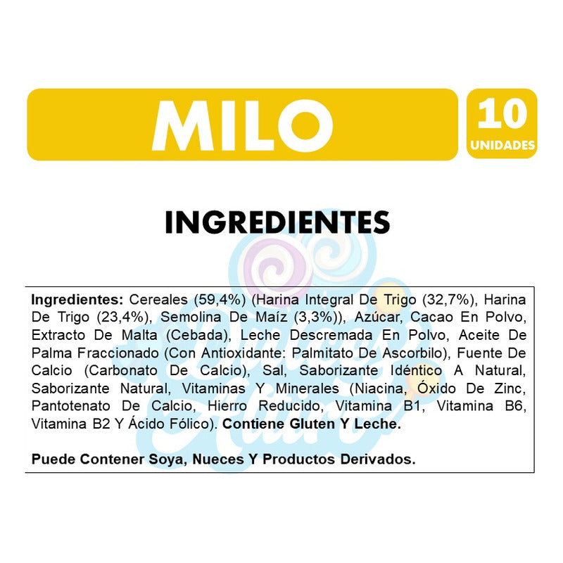 Cereal Milo Sabor Chocolate De Nestle (pack Con 10 Unidades)