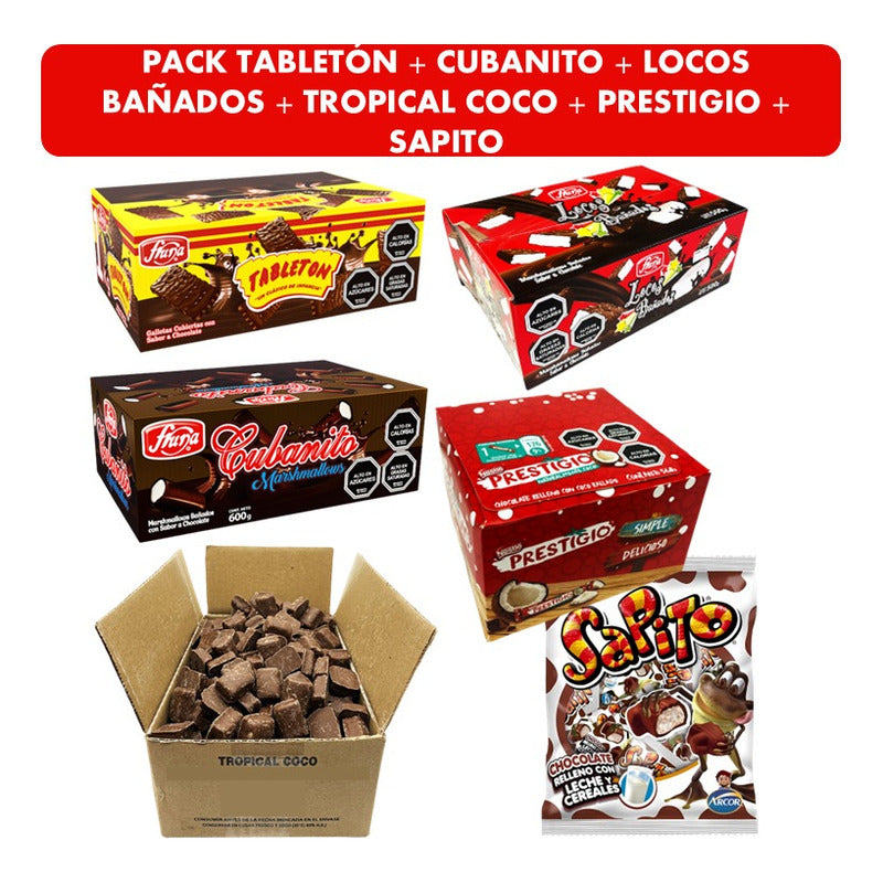 Pack Para Golosos - Dulces De La Infancia - Tropical Coco