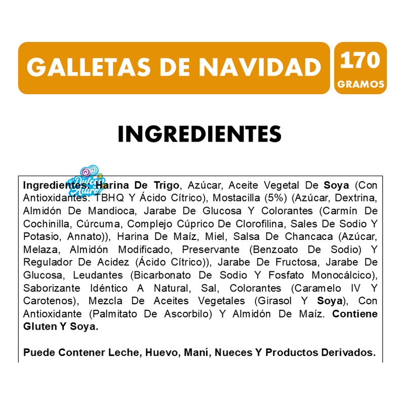 Galletas Navideñas De Nestlé - Mckay (bolsa Con 170 Gramos)