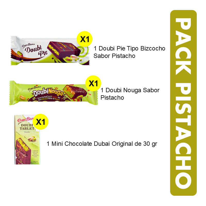 Pack Pistacho - Mini Pie + Chocolate + Barra Pistacho