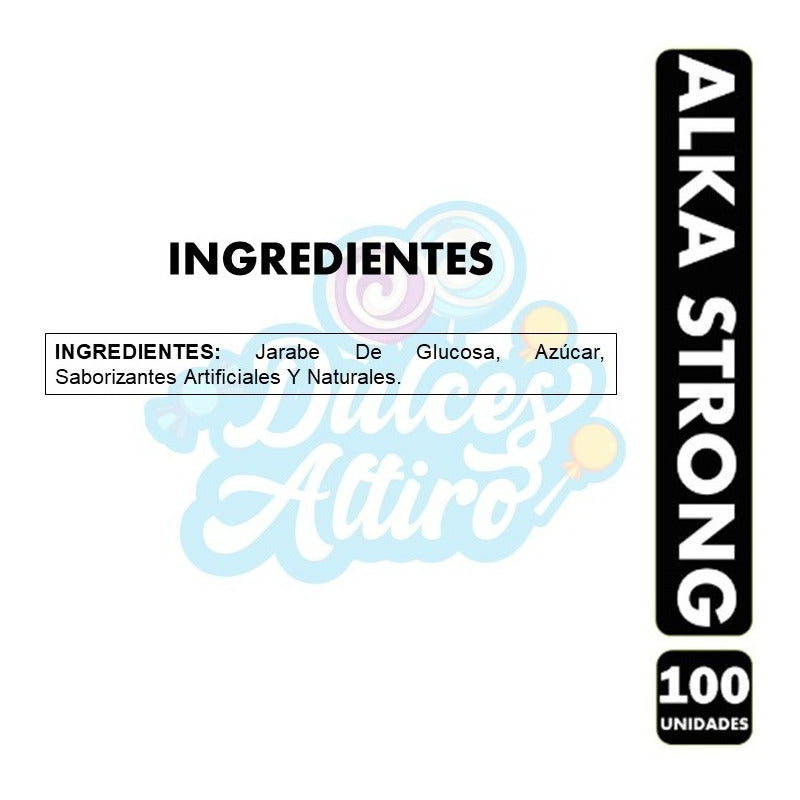 Caramelos Alka Strong (bolsa De 100 Unidades)