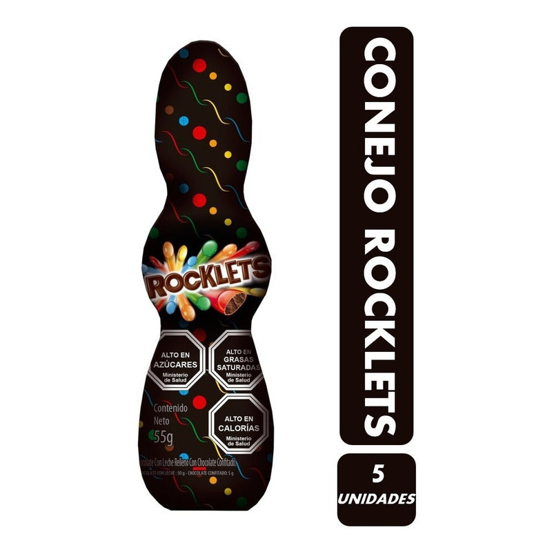 Conejo De Pascua - Pack De 5 Conejos De Pascua Rocklets
