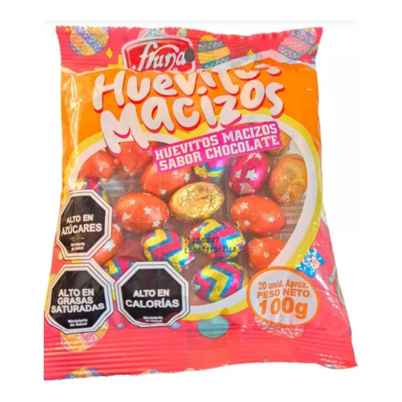 Bolsa Huevitos De Pascua Macizos Fruna(bolsa 20 Uni Aprox)