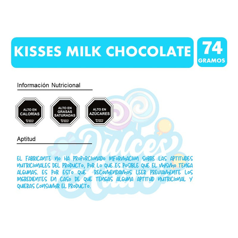 Kisses Chocolate De Leche-especial Para Regalo(caja Con 74g)