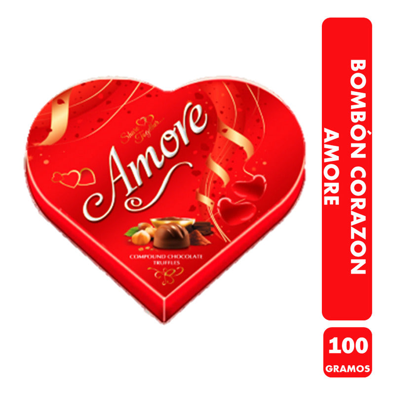 Bombones De Avellana Mabú (caja En Forma De Corazón 100 Gr)