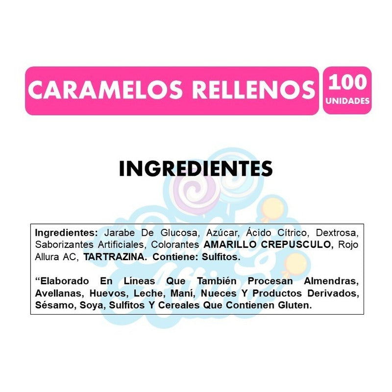 Caramelos Rellenos De Ambrosoli - Surtidos (bolsa Con 100un)