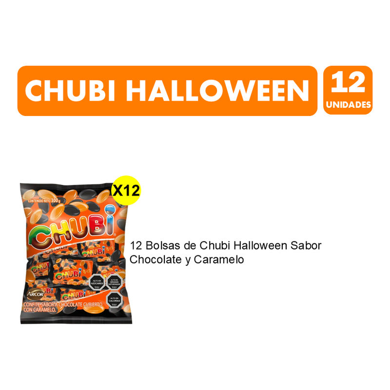Dulces Para Halloween - Chubi Terrorífico (pack 12 Unidades)