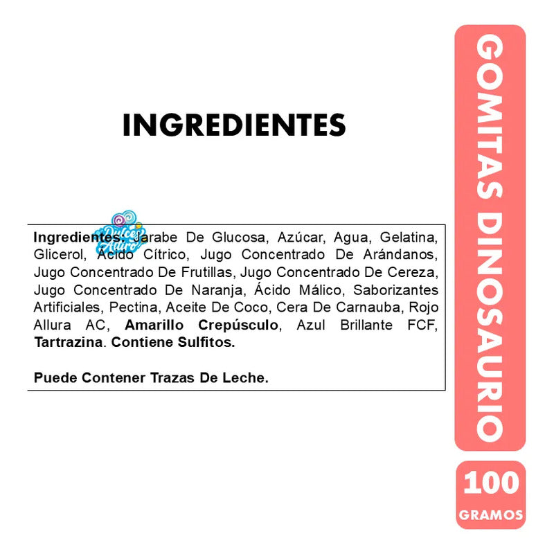 Gomitas 4d En Forma De Dinosaurios Sabor A Frutas (unitario)