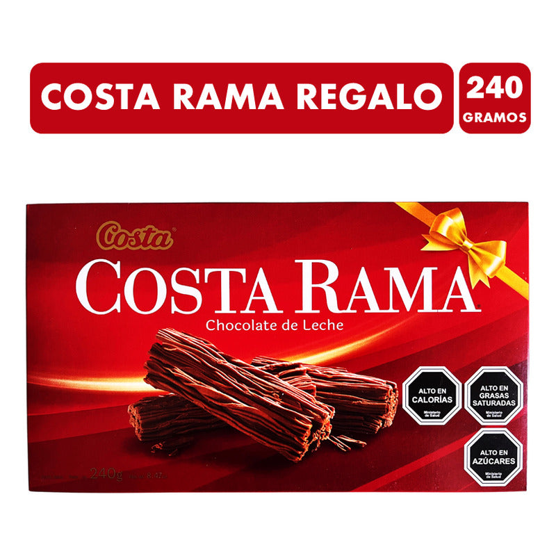 Costa Rama Chocolate - Caja Gigante Para Regalo - 240 Gramos