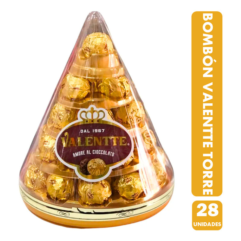 Bombones De Chocolate Valentte -caja En Forma De Torre (28u)
