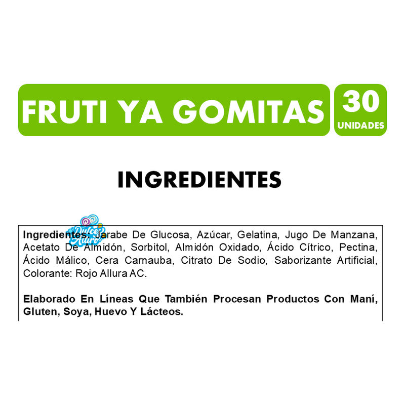 Gomita Con Forma De Frutilla Con Centro Líquido (pote 30 Un)
