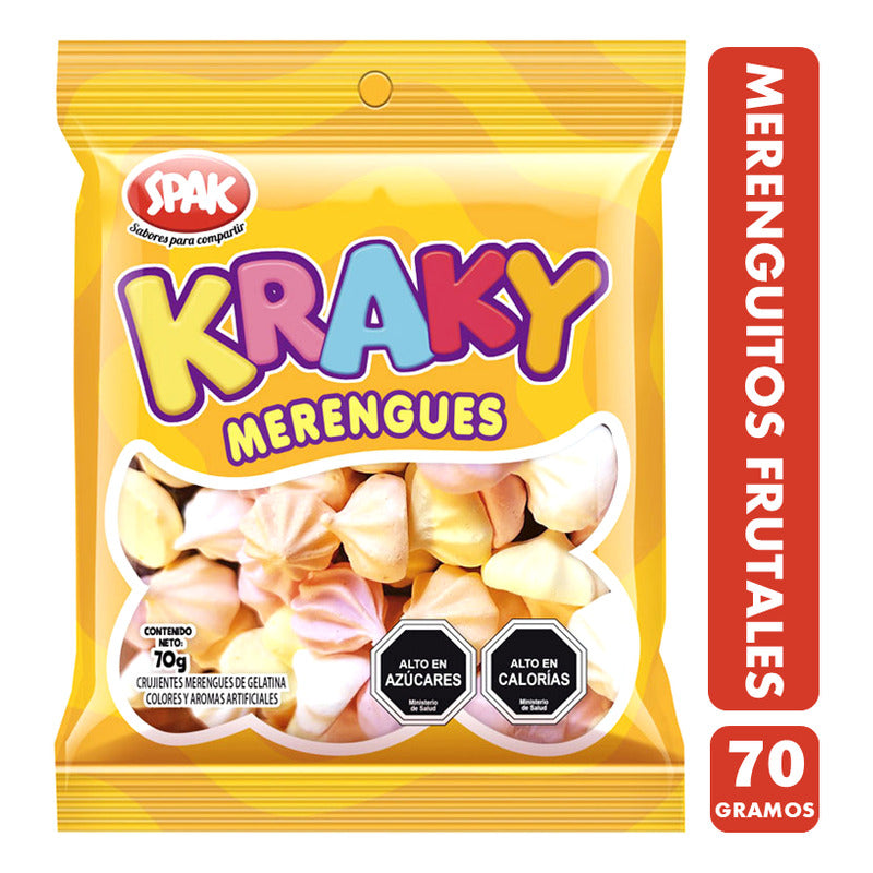 Merenguitos Mini Sabores Frutales De Spak (bolsa Con 70 Gr)