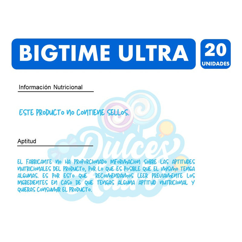 Bigtime Nitro Sabor Menta -frasco Negro(frasco Con 20 Uni)