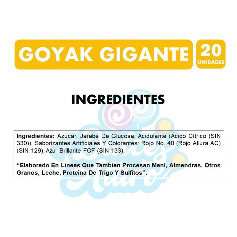 Coyack Gigante De Ambrosoli - Sabor Fresa (bolsa Con 20 Un)