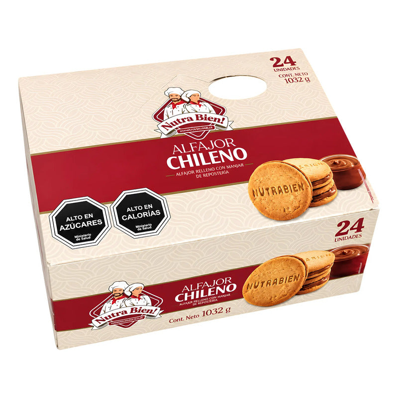 Alfajor Chileno Nutrabien Caja De 24 Unidades