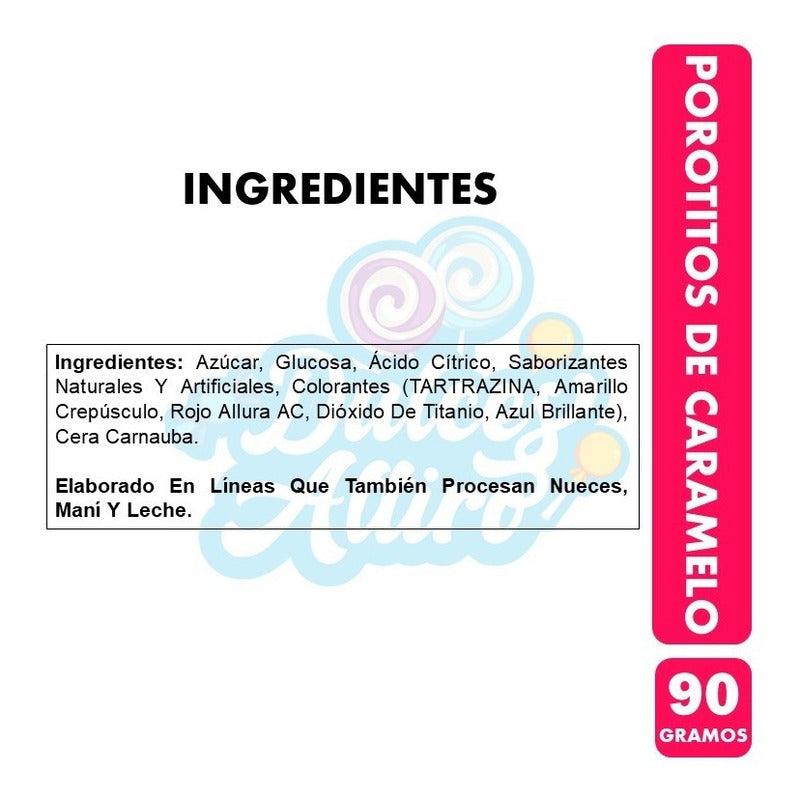 Porotitos Caramelos 90 Gr