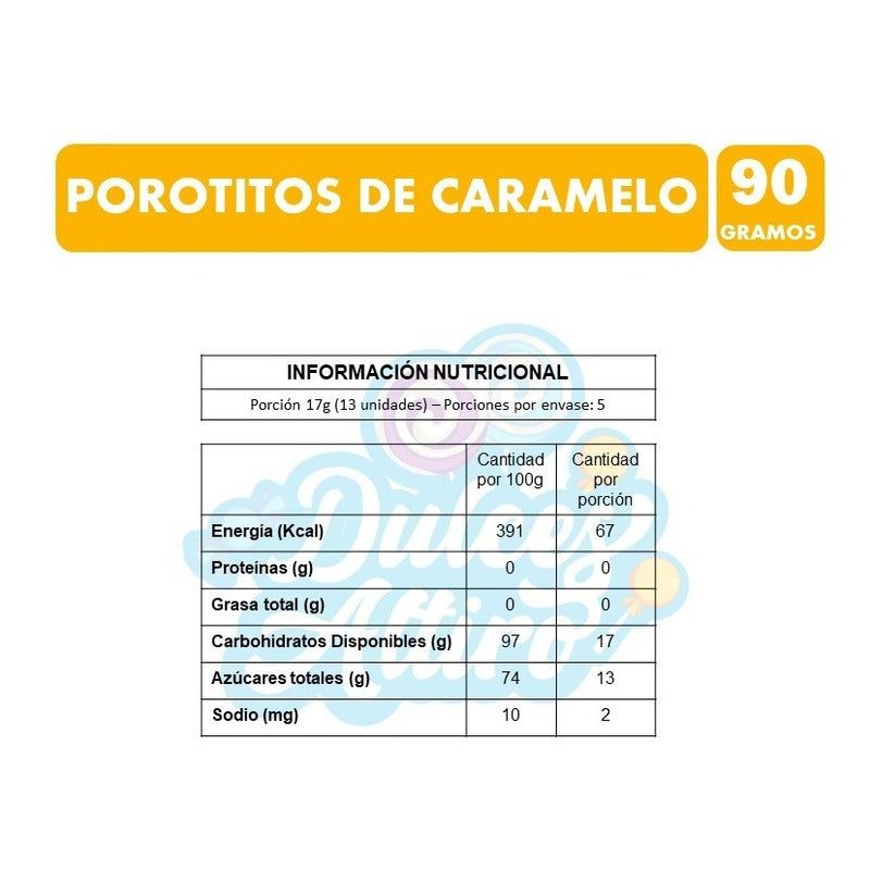 Porotitos Merello - Caramelos (bolsa Con 90 Gramos)