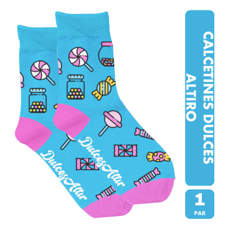 Calcetines De Dulces Altiro - Talla Unisex Bordados (1 Par)