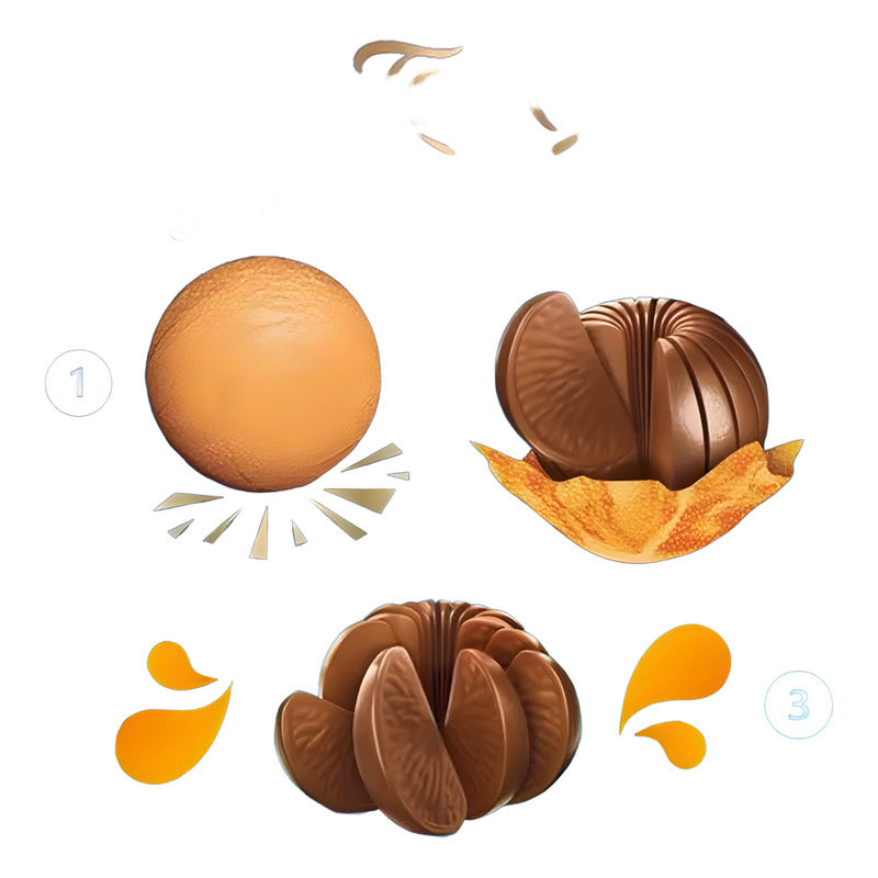 Chocolate Viral En Forma De Naranja Gajitos Terrys-unitario