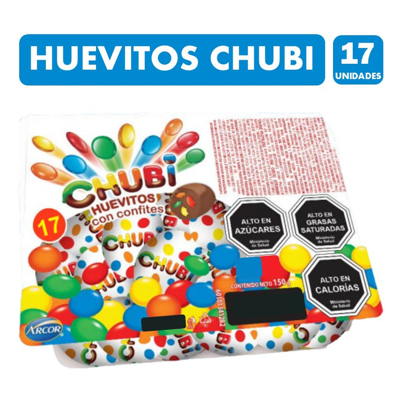 Huevos De Pascua De Chubi - Con Cofite (bandeja De 17un)